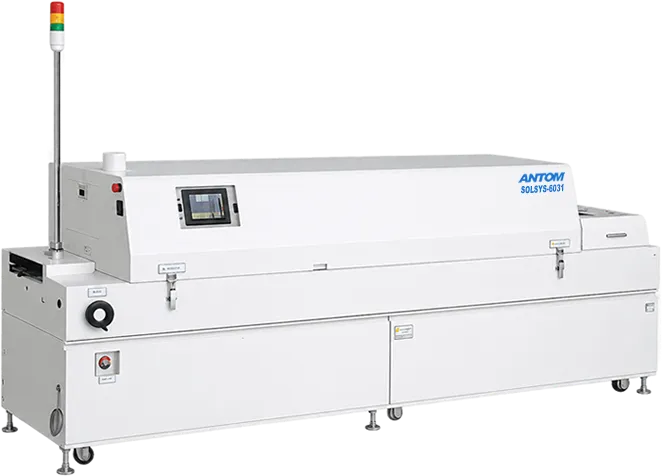 リフロー・乾燥・長時間加熱・硬化に対応する6ゾーン小型大気リフロー炉 SOLSYS-6031